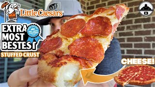 Little Caesars® EXTRA MOST BESTEST™ STUFFED CRUST PIZZA Review 🤴✖️🧀🍕 [upl. by Ambrogio100]