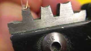 How to Crimp 254mm DuPont connectors macro view [upl. by Sakmar]