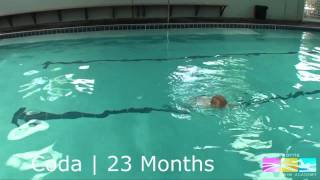 1 Year Old Swimming  Justin Norris Swim Academy Thornton [upl. by Biddle]