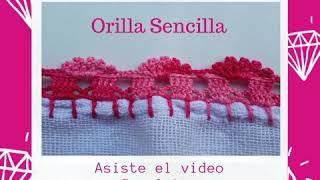 Orilla a crochet para Servilletas [upl. by Maura450]