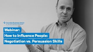 How to Influence People Negotiation vs Persuasion Skills [upl. by Ynohtnaluap]