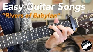 Easy Guitar Songs quotRivers of Babylonquot Sublime Melodians Boney M [upl. by Shipp932]