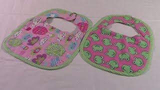 DIY Baby Bibs Tutorial  The Sewing Room Channel [upl. by Matthieu]