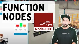 NodeRED Lesson 9 Function nodes [upl. by Skcirdnek]