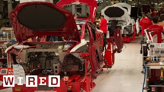 How the Tesla Model S is Made  Tesla Motors Part 1 WIRED [upl. by Ainar]