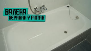 Reparar bañera con oxido y pintarla QUEDA COMO NUEVA [upl. by Jara]