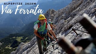 ALPSPITZE 2628m via NordwandFerrata  Video für Anfänger amp Einsteiger  Dein erster Klettersteig [upl. by Chapa540]