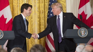 Trudeau meets Trump in 90 seconds [upl. by Hayman]