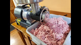 Cabelas Carnivore 1HP 22 Meat Grinder Review [upl. by Ynetsed]