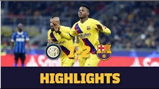 HIGHLIGHTS  Inter 12 Barça [upl. by Alodee]