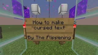 How to make cursed text Minecraft [upl. by Cyrano]