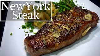 Corte de Carne en Sartén  New York Steak  La Capital [upl. by Enylorac]