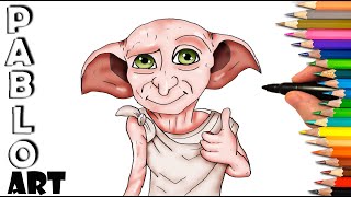 How To Draw Dobby the House Elf from Harry Potter  Learn to Draw step by step [upl. by Marnia]