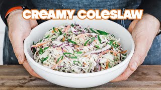 The Best Creamy Coleslaw Recipe [upl. by Vashti]