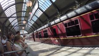 Kings Cross to Hogsmeade Station via Hogwarts Express at Universal Studios Florida 2014 [upl. by Maighdiln589]