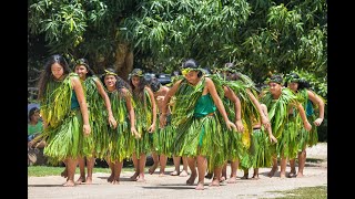 Traditional Polynesian dance  MANGAREVA ISLAND French Polynesia [upl. by Schlessinger]