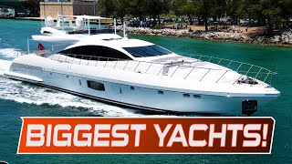 25 BIGGEST amp MOST EXPENSIVE Yachts at Haulover Inlet [upl. by Adile]