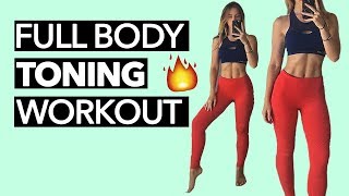 Full Body Toning Workout 15 Minutes [upl. by Lakim]