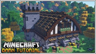 Minecraft 116  Ultimate Minecraft Barn Tutorial How to Build [upl. by Onafets128]