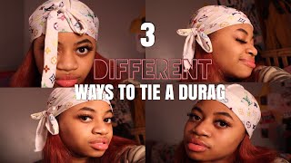 HOW TO TIE A DURAG 3 DIFFERENT WAYS  HOW TO TUCK IT IN [upl. by Adnwahsor]