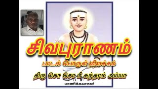 சிவபுராணம் பொருள் விளக்கம்  Sivapuranam explained By SoSoMee Sundaram Ayya [upl. by Nnylidnarb22]