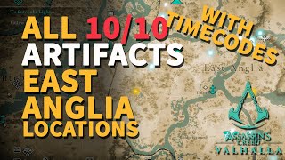 East Anglia Artifacts All Locations Assassins Creed Valhalla [upl. by Einaeg]