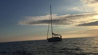 Sailboat Tour 1990 Hunter 28  Tiny Home [upl. by Nelrah]