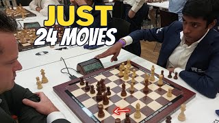 Praggnanandhaa Just needs 24 Moves [upl. by Krall]