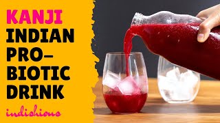 Kanji Recipe  Indian Probiotic Drink  Fermented Drink [upl. by Rothberg352]