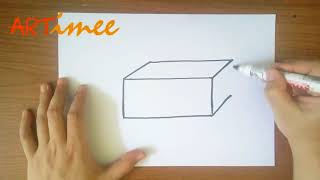 How to Draw a Rectangular Prism [upl. by Adlen]