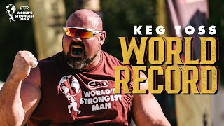 Reign Total Body Fuel Keg Toss Brian Shaw Resets the World Record [upl. by Kuehn]