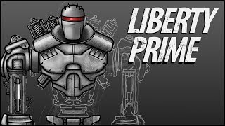 Fallout 4 Parody Liberty Prime Character Speed Art [upl. by Fotina133]