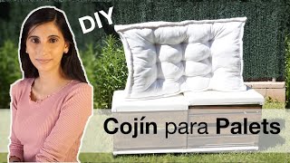 Cómo hacer cojín para palets  Cojín DIY terraza  50mil IDEAS [upl. by Eimile]