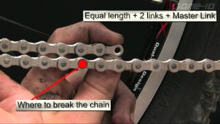 Measuring and Installing a Mountain Bike Chain [upl. by Anwahsal]