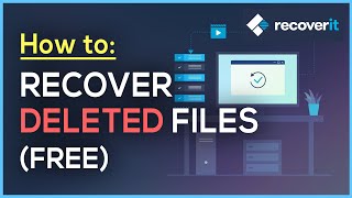 How to RECOVER DELETED FILES  Wondershare Recoverit FREE [upl. by Ferri927]