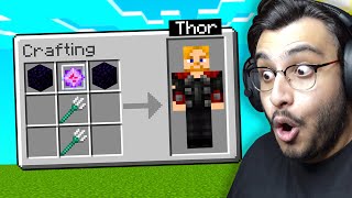 I BECAME THOR IN MINECRAFT  RAWKNEE [upl. by Refenej]