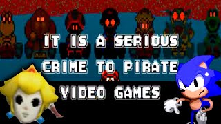 Nintendo and Sega are Crazy  ANTI PIRACY SCREENS IN MARIO AND SONIC GAMES The scariest so far [upl. by Florin607]