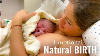 LABOR amp DELIVERY VLOG RAW AND REAL ►  Unmedicated and Emotional 1st Baby [upl. by Nada]