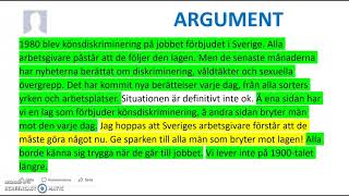 Argumenterande text  skriva [upl. by Us]