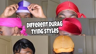 How To Tie A Durag In Different Ways  Tutorial [upl. by Oniskey]