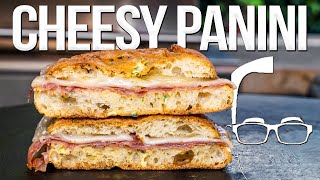 EASY CHEESY PANINI RECIPE WITHOUT A PRESS  SAM THE COOKING GUY 4K [upl. by Eceinaj]