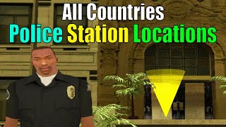 All Countries Police Station Locations in GTA San Andreas [upl. by Rieger]