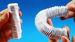 How to make a paper Slinky Keychain [upl. by Emalee]