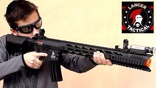 Lancer Tactical LT25 Interceptor SPR  Airsoft Gameplay [upl. by Retep181]