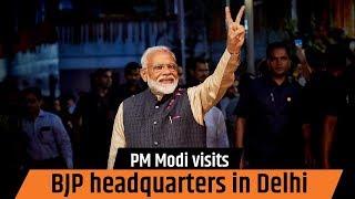 PM Modi visits BJP headquarters in Delhi [upl. by Cordova]