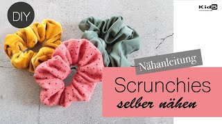 quotScrunchiequot Haargummis selber nähen  super easy Nähtutorial DIY [upl. by Vergil856]