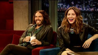 Katharine McPhee Meets Russell Brand Late Night with Jimmy Fallon [upl. by Edas]