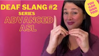 Advanced ASL Deaf Slang Part 2  Bonus Practice Phrases Learn ASL [upl. by Leslie735]