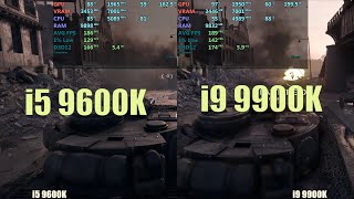 i5 9600k vs i9 9900k  Gaming performance test [upl. by Nosimaj]