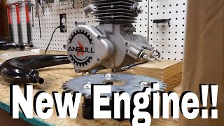 Amazon Anbull 80cc Motorized Bike Engine Kit Unboxing [upl. by Alika]